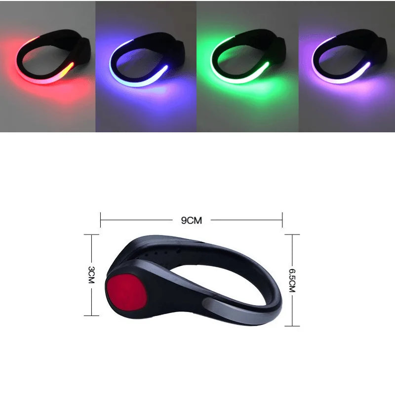 LED Shoe Clip Light - RGB Running & Cycling Safety Warning Lamp
