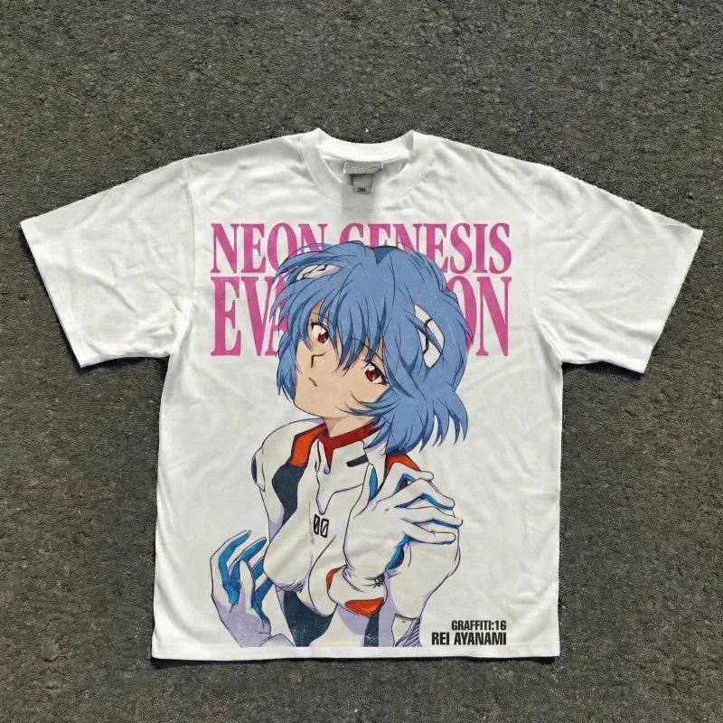 Neon Genesis Evangelion T-Shirt - Ayanami Anime Top
