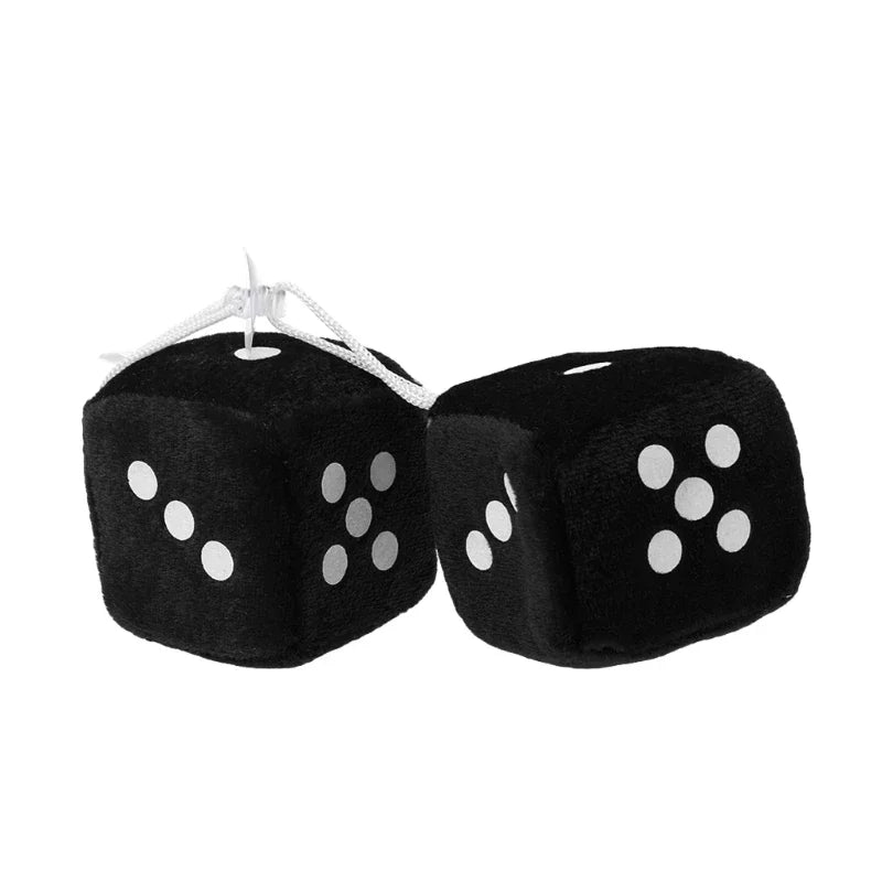 Fuzzy Dice For Car - Rear View Mirror Hanging Decoration