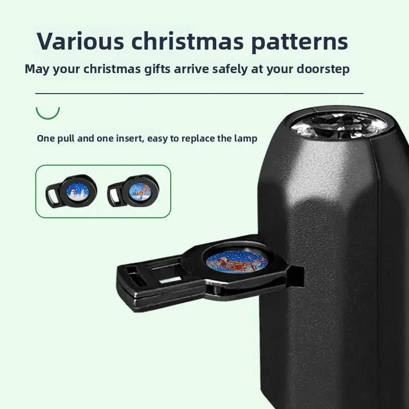 Christmas Projector Decor - Snow & Santa Pattern Light