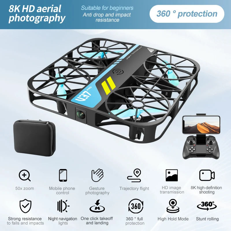 4DRC V37 Mini Drone - 8K HD Camera WiFi FPV Quadcopter