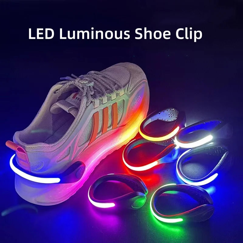 LED Shoe Clip Light - RGB Running & Cycling Safety Warning Lamp