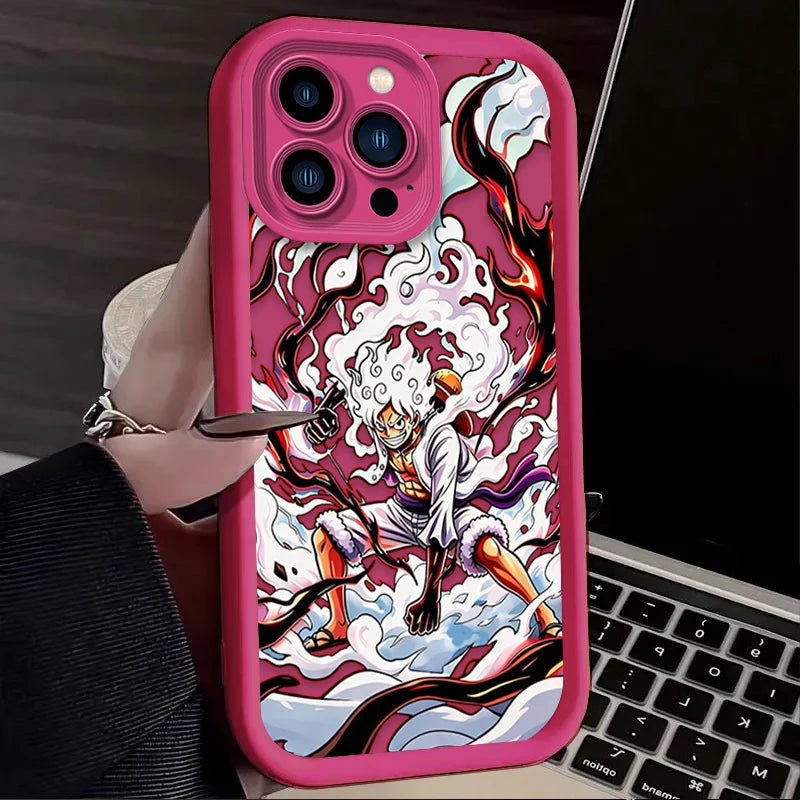 Luffy Gear 5 Phone Case - One Piece Art Print Soft Cover