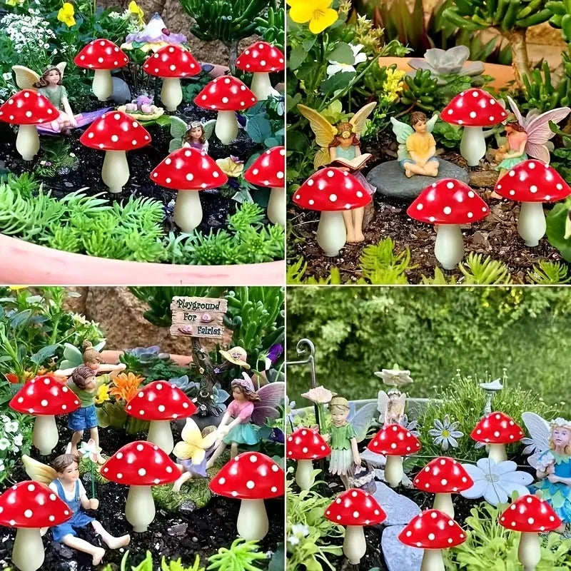 Solar Mushroom Fairy Light - Outdoor Waterproof Garden Lamp