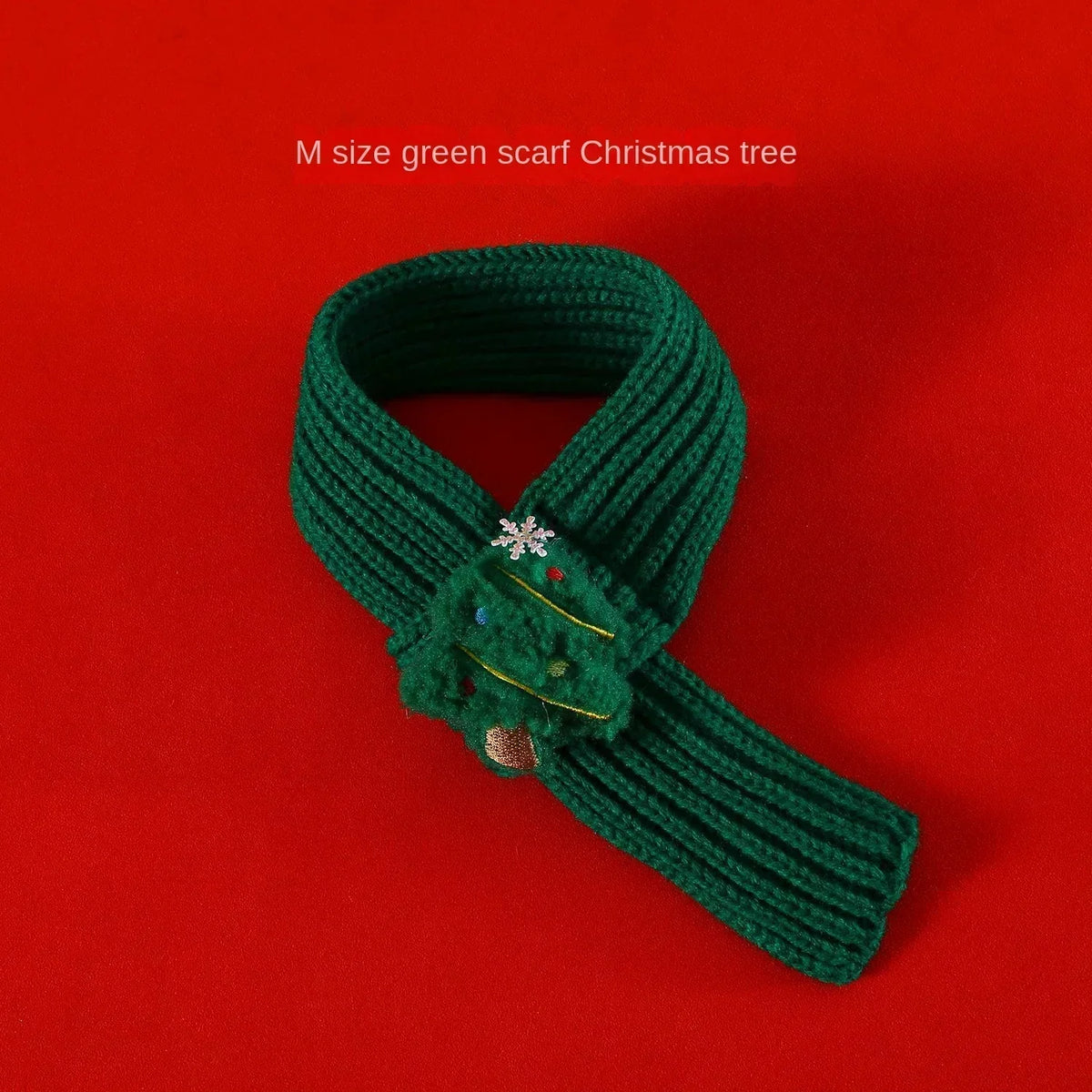 Pet Christmas Costume - Santa Hat & Knitted Scarf Set