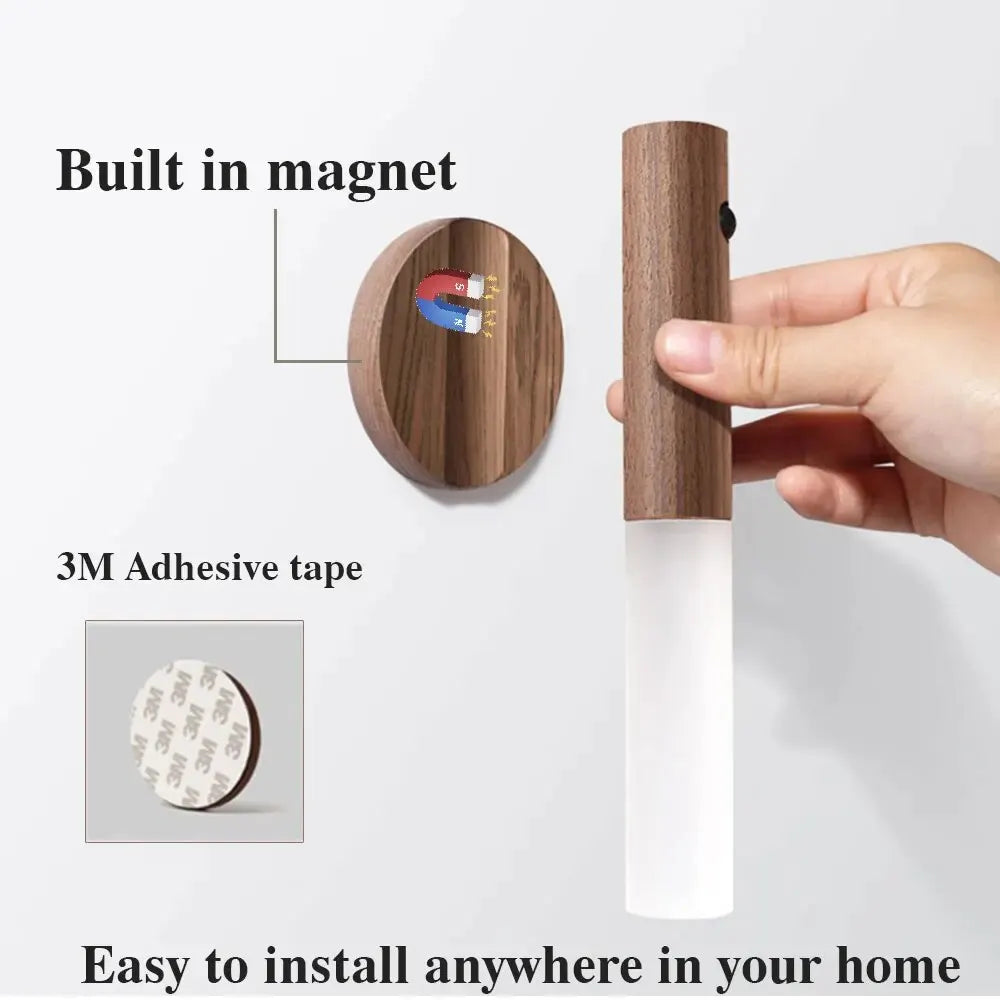 Automatic Night Light Motion Sensor - 3-Mode LED Wall Lamp