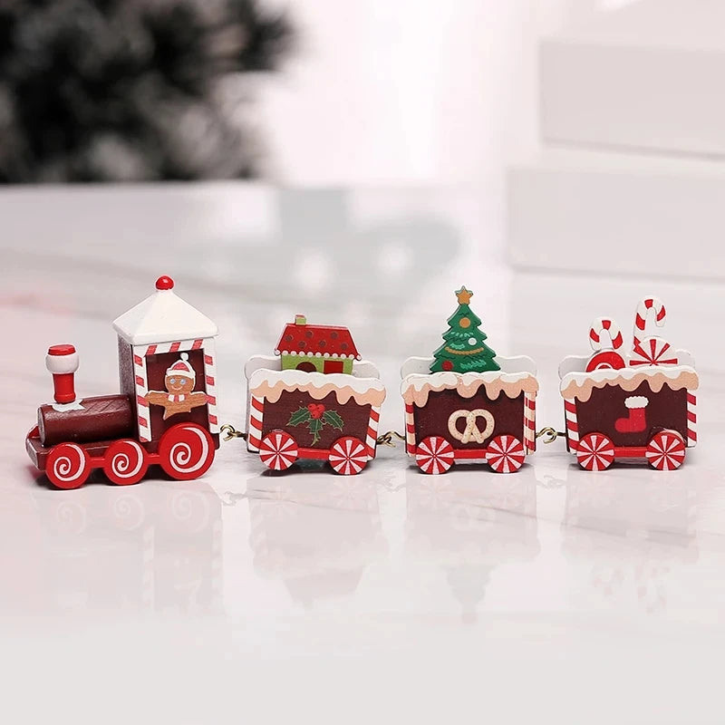 Christmas Train Decoration - Merry Xmas Ornament & Gift