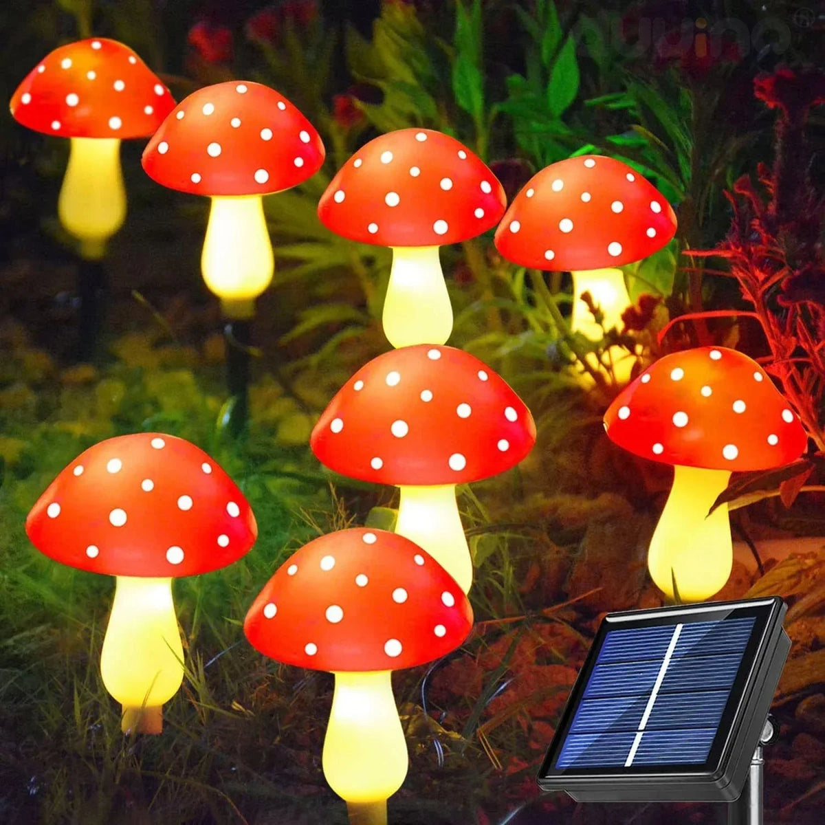 Solar Mushroom Fairy Light - Outdoor Waterproof Garden Lamp