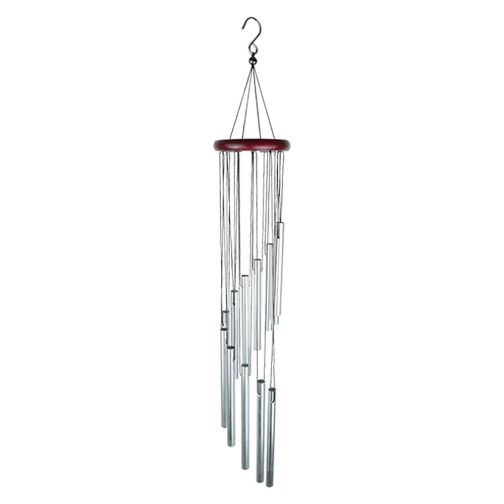 Aluminum Alloy Wind Chimes - 12 Tubes for Outdoor Home Decorv