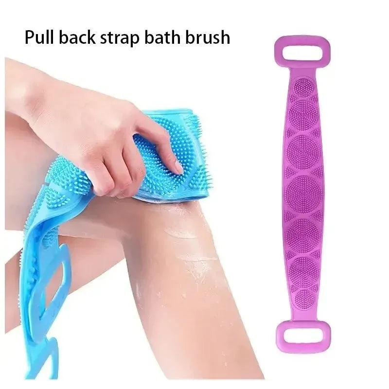Silicone Back Scrubber - Exfoliating Massage Shower Belt