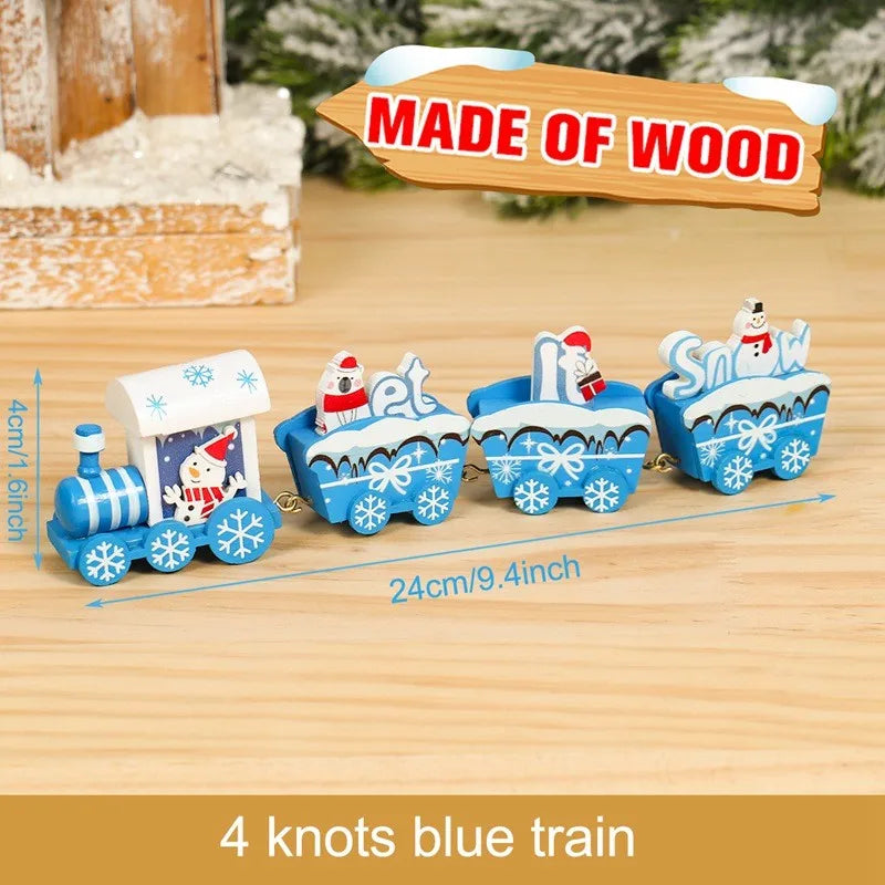 Christmas Train Decoration - Merry Xmas Ornament & Gift