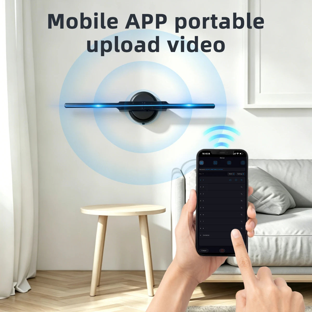 3D Hologram Fan Projector - Dynamic LED Advertising Display