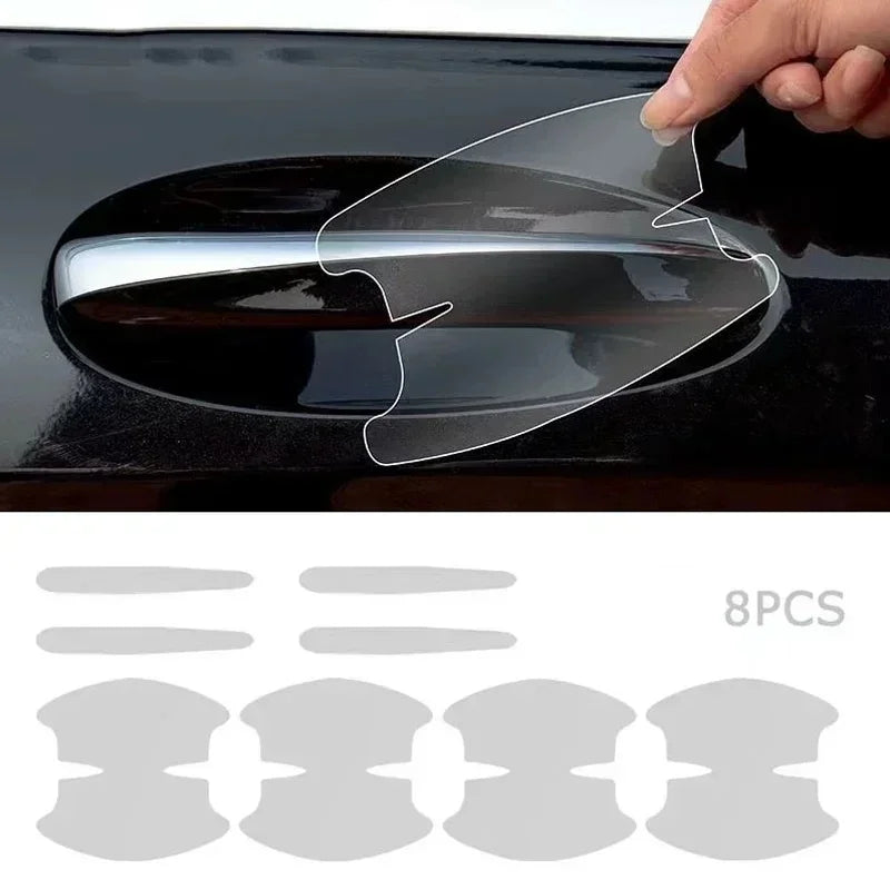 Car Door Handle Protection Film - 8Pcs Anti-Scratch Sticker