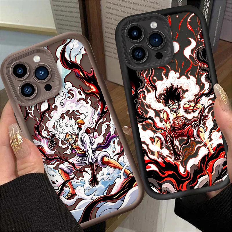 Luffy Gear 5 Phone Case - One Piece Art Print Soft Cover