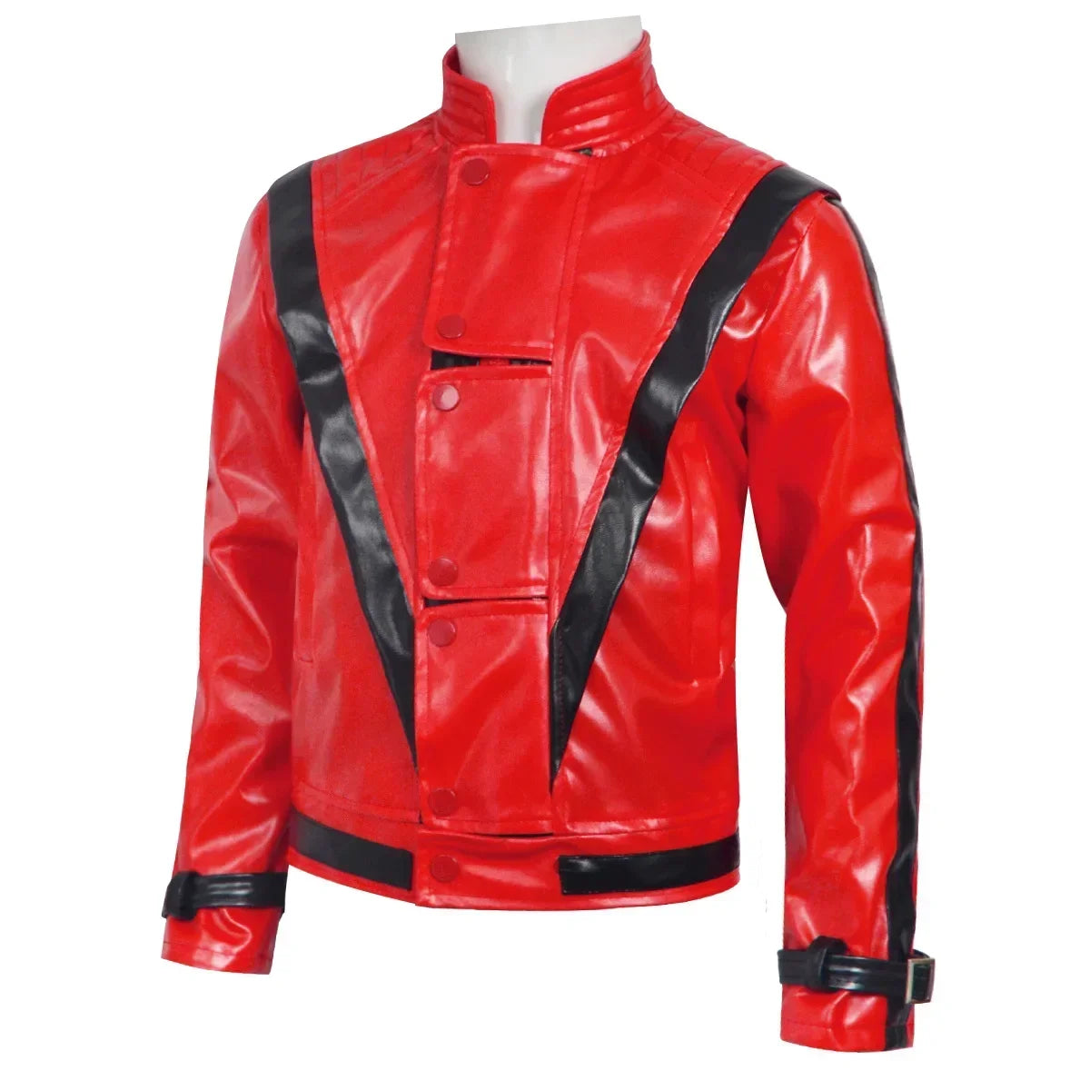 Michael Jackson Red Leather Jacket - Thriller Cosplay Outwear