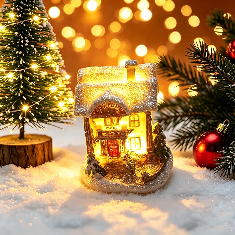 Christmas House Night Light - Kids Xmas Gift & Decor