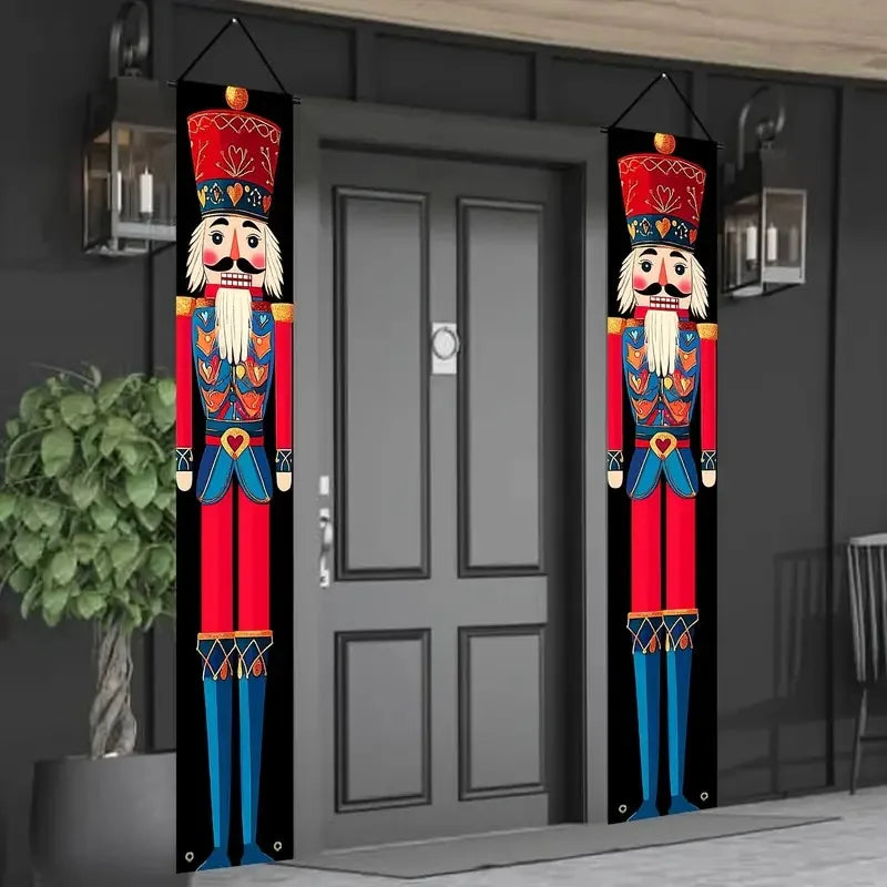 Christmas Door Decoration - Merry Christmas Banner Hanging Ornament