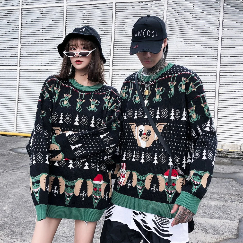 Ugly Christmas Sweater - Funny Santa Elf Pullover Top