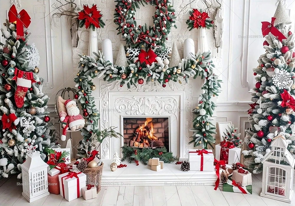 Christmas Photography Backdrops - Snowman Wonderland Decor