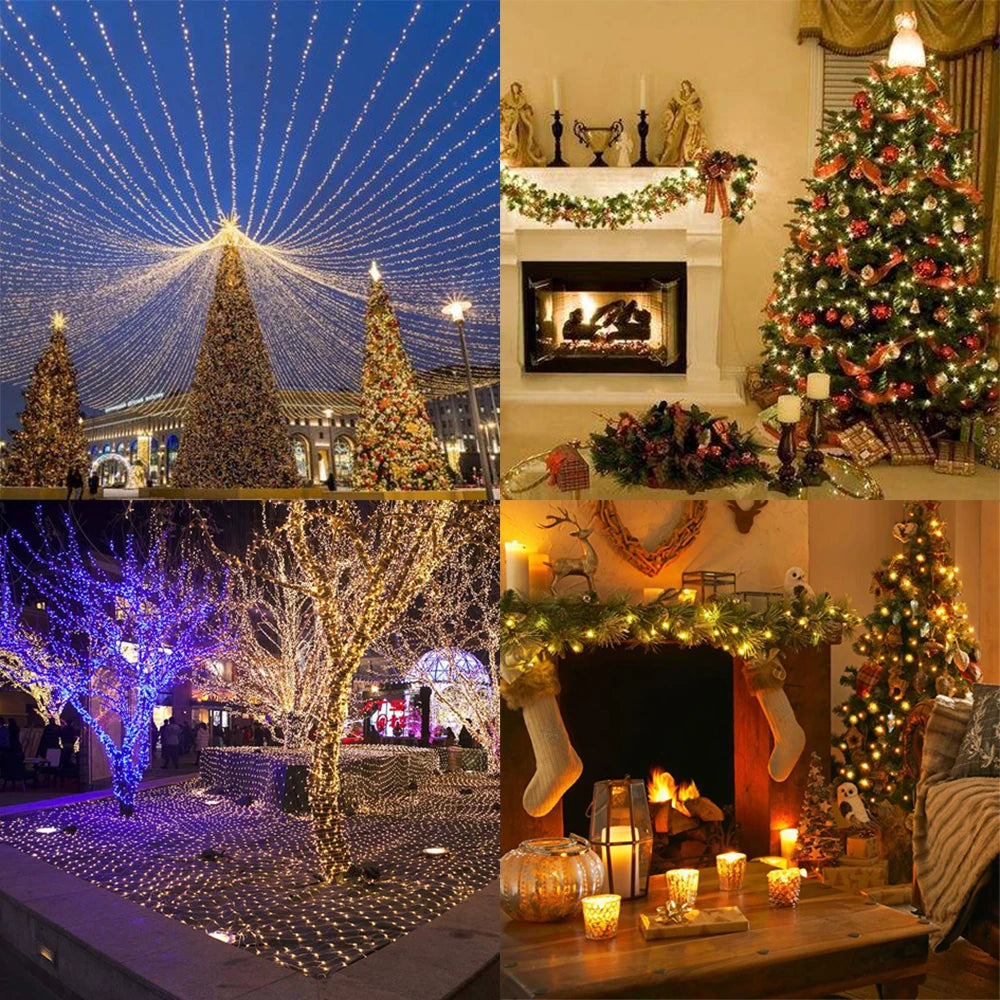 Christmas String Fairy Lights - 8 Modes LED Holiday Decor