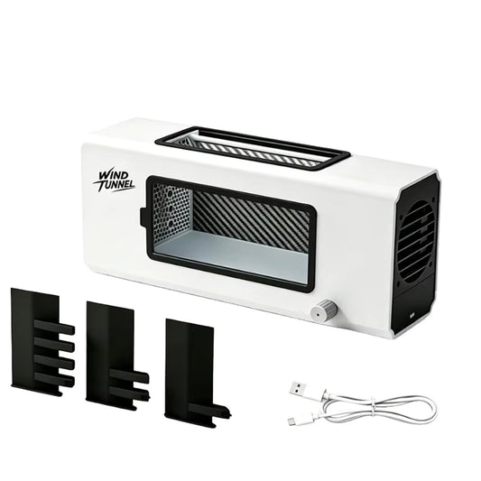 1:43 & 1:64 Scale Aerodynamic Wind Tunnel Diorama | Adjustable Airflow Display