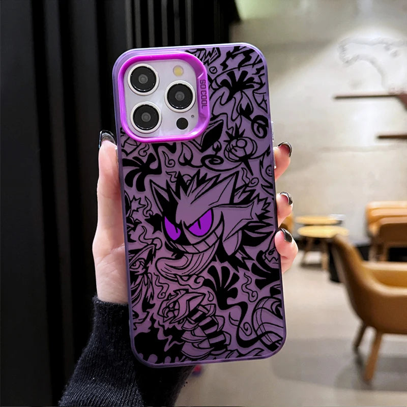 Gengar Phone Case - Prank Pokémon Plating Shockproof Cover