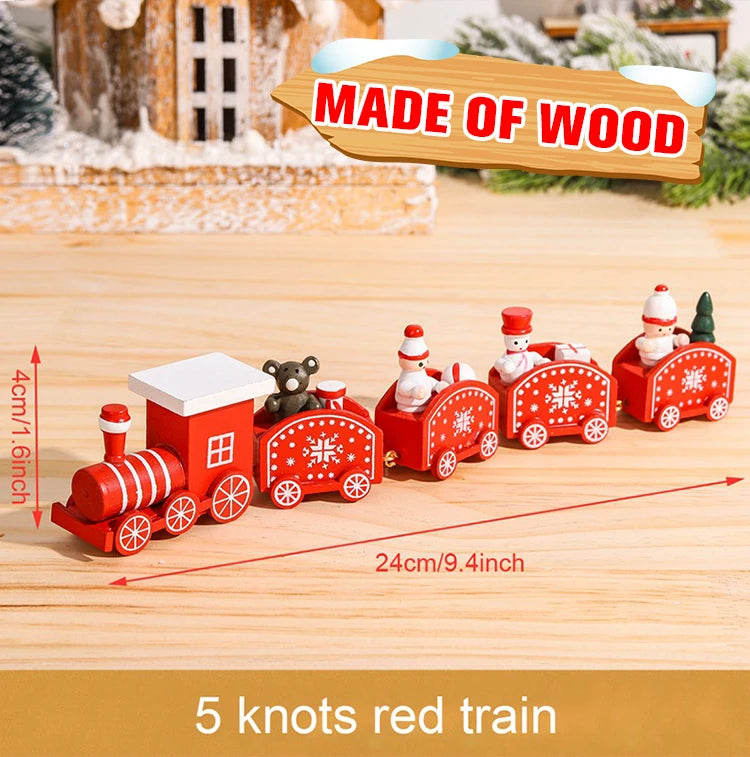 Christmas Train Decoration - Merry Xmas Ornament & Gift
