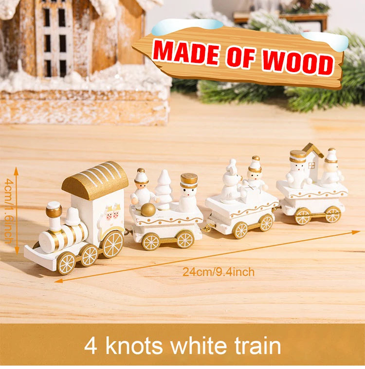 Christmas Train Decoration - Merry Xmas Ornament & Gift