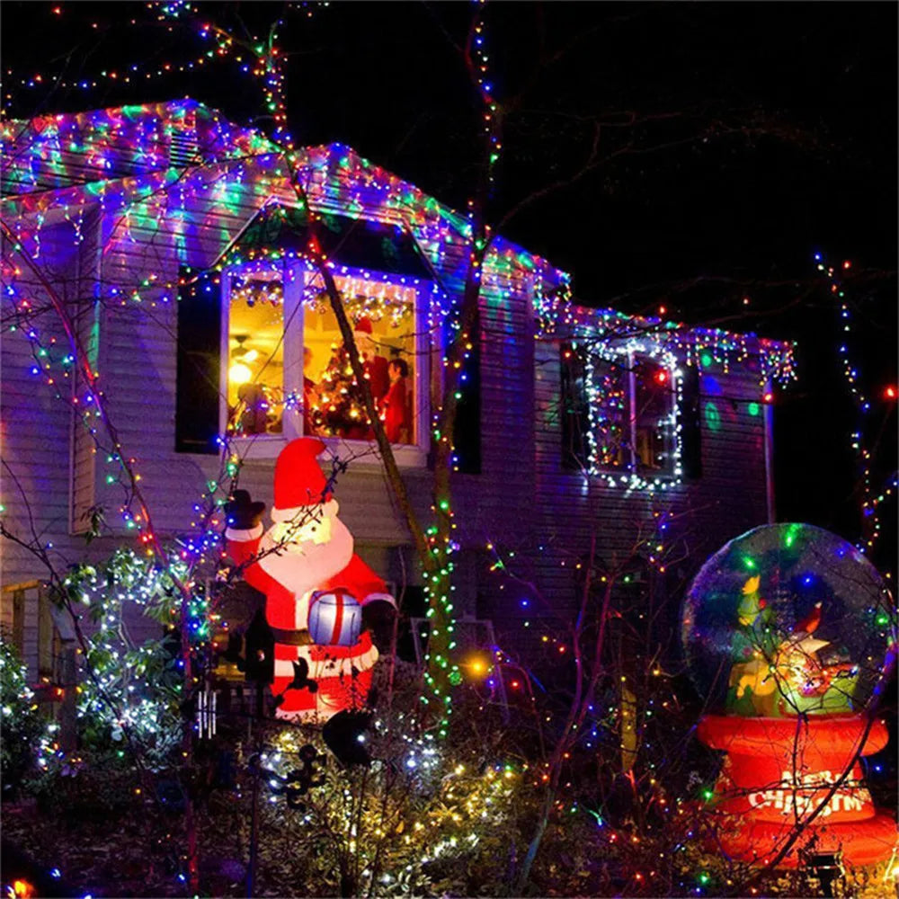 Christmas String Fairy Lights - 8 Modes LED Holiday Decor