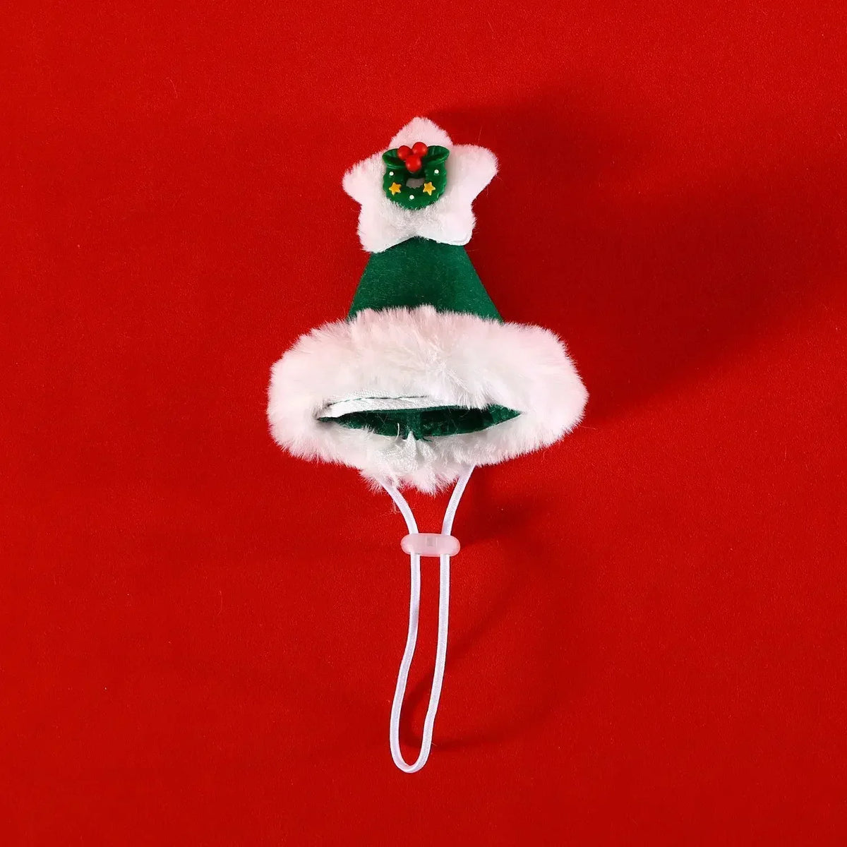 Pet Christmas Costume - Santa Hat & Knitted Scarf Set