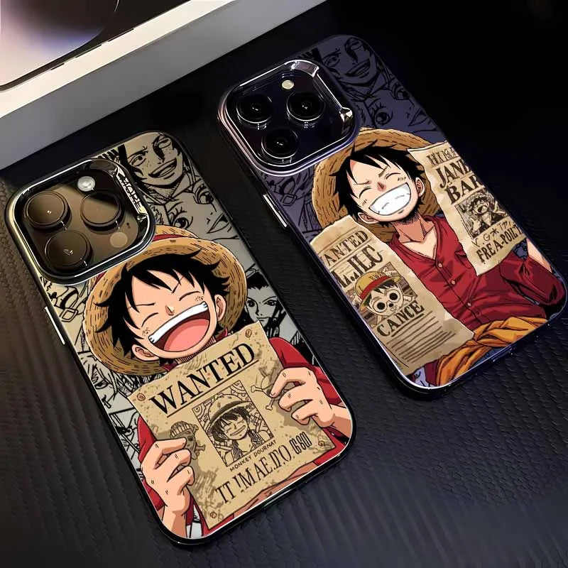One Piece Phone Case - Luffy Wanted Notice Anti-Fall Cover