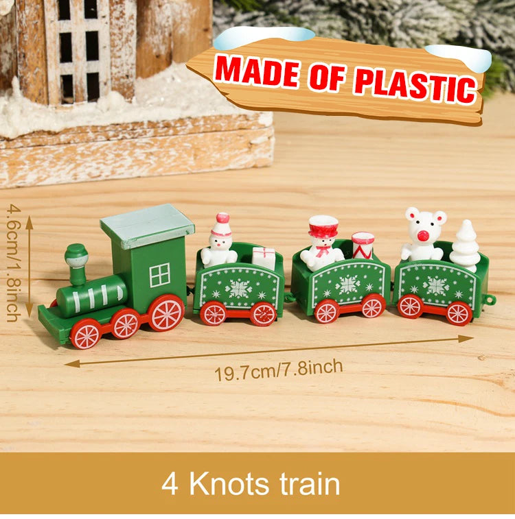 Christmas Train Decoration - Merry Xmas Ornament & Gift