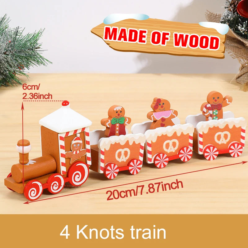 Christmas Train Decoration - Merry Xmas Ornament & Gift