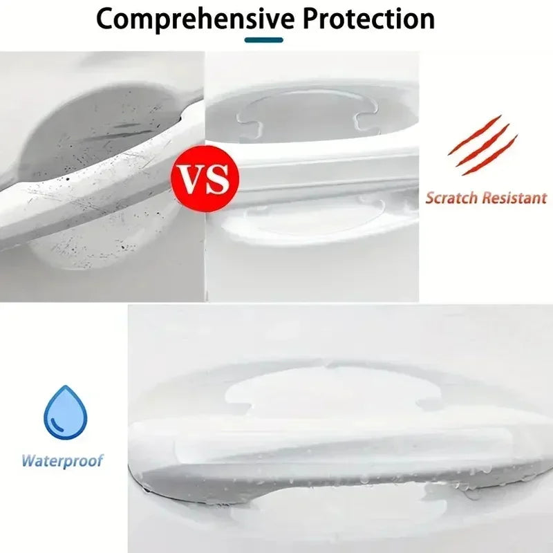 Car Door Handle Protection Film - 8Pcs Anti-Scratch Sticker