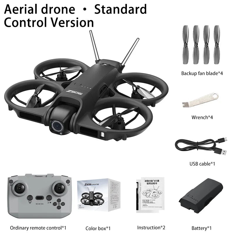 Mini FPV Drone - 4K Camera & 3-Side Obstacle Avoidance