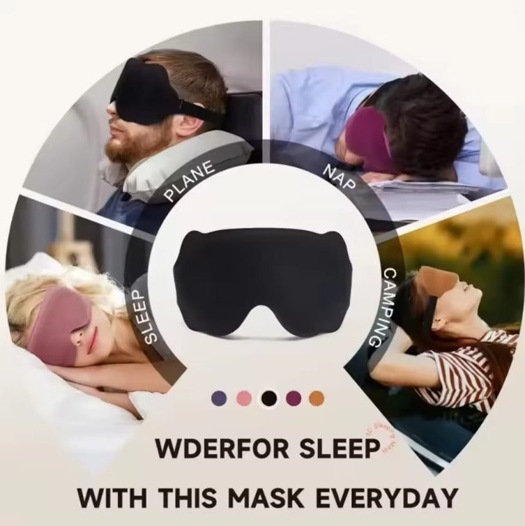 Eclipse 3D Ergonomic Sleep Shield | Zero-Pressure Memory Foam Mask