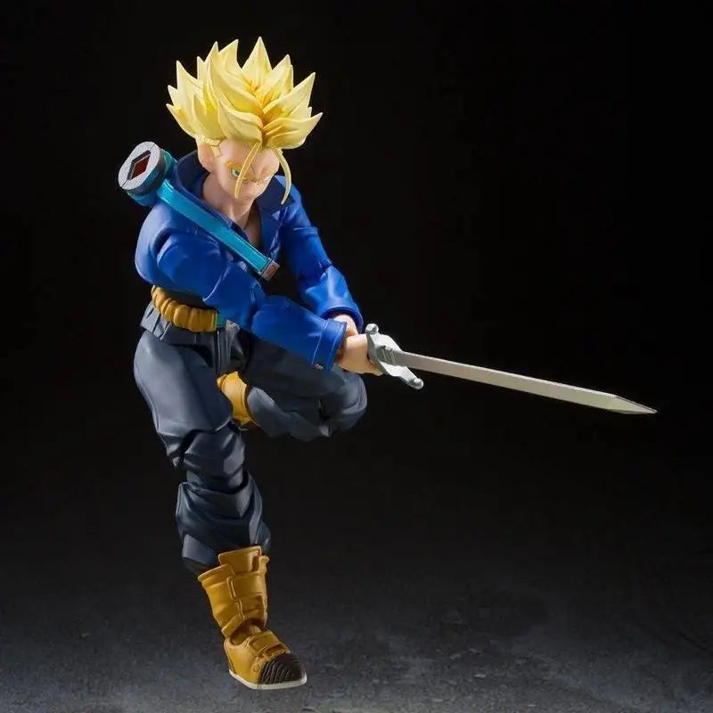 Dragon Ball Z  Super Saiyan Trunks with Broadsword & Alternate Head Sculpt - 15cm