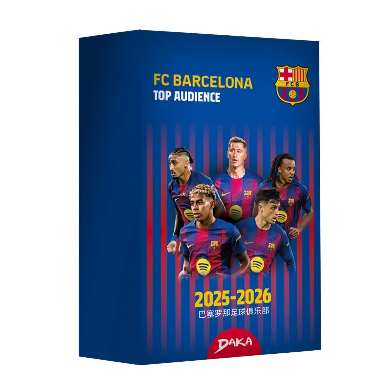 Daka Genuine 2025-26 Real Madrid Barcelona Top Audience Series 2 Football Star Collection Card Football Club Official Box Gifts