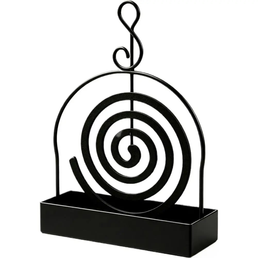 Iron Mosquito Coil Holder With Tray Incense Holders Coil Incense Burner Frame Repellent Incense Rack For Household Bedroom Patio