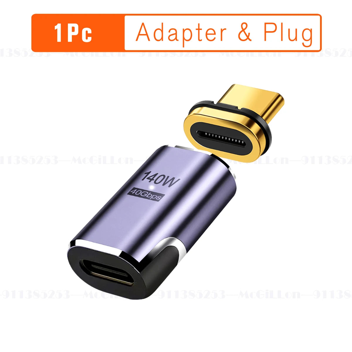 USB4.0 Thunderbolt3 Magnetic USB C To Type C Adapter 140W 40Gbps Fast Charging Magnet Charge Converter Cable 8K@60Hz USB-C Adapt