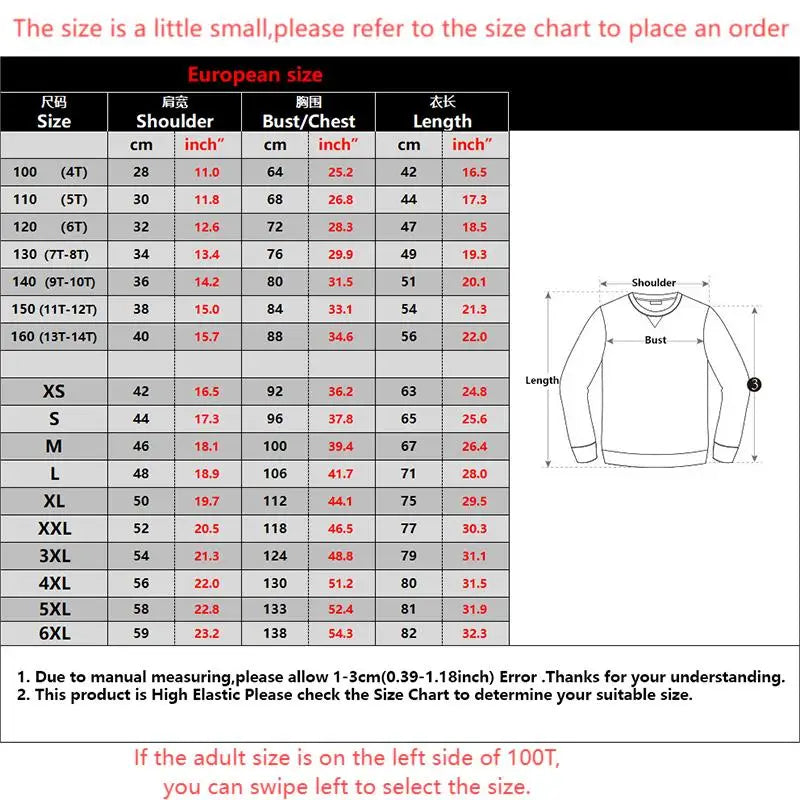 2026 The Power Of Christmas Anime Cartoon 2025 New Fashion Xmas Gift Cartoon Graphic Sweatshirts Men's Anime Jumper Sweater Tops
