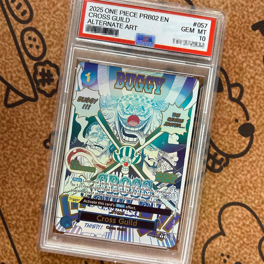 2024 2025 OPCG EN Version Baseball MONKEY D. LUFFY CROSS GUILD Rating Card Football Self Made Anime Collection Cards Gift Toy