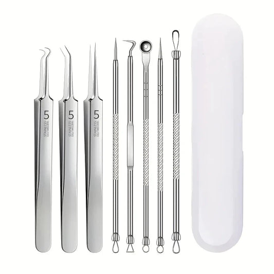 Clinical-Grade Blemish & Blackhead Extraction Tools (Stainless Steel)