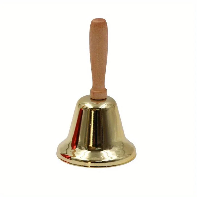 Christmas Hand Bell Gold Red Color Santa Claus Holiday Supplies Creative Jingle Bells Party Supplies Cristmas Decoration