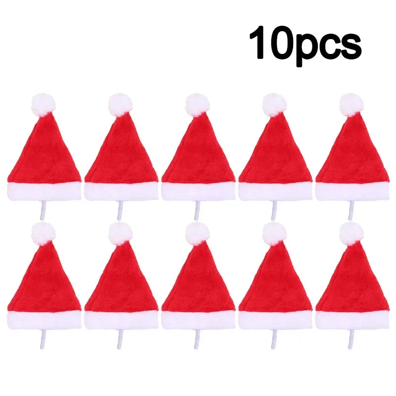 Christmas Pet Santa Hat Red Plush Soft Holiday Cap for Dogs and Cats Festive Party Costume Accessory Cute Photoshoot Decoration