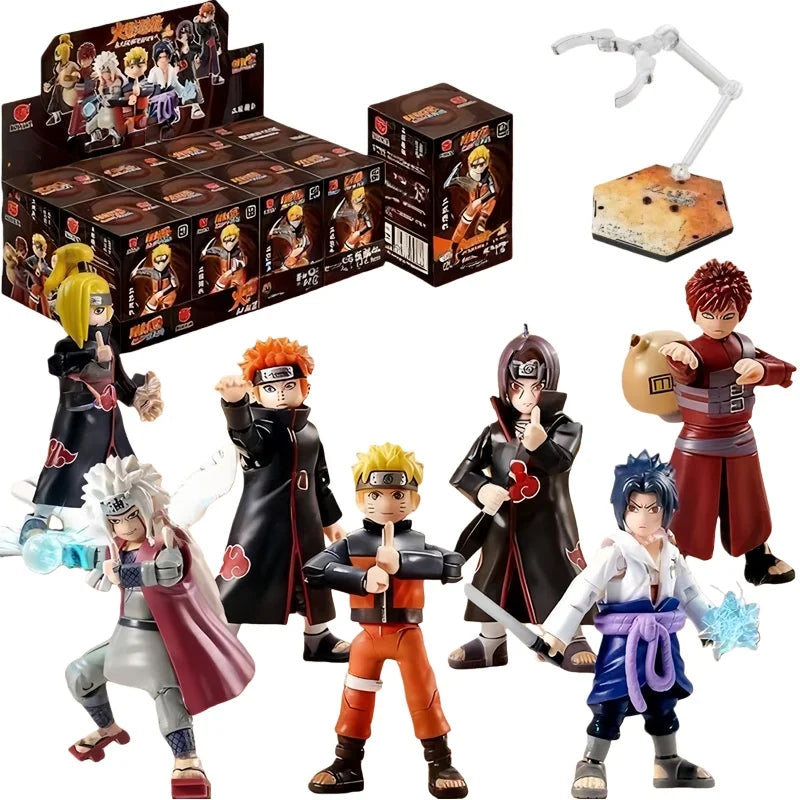 New Original NARUTO Building Blocks Toys Cartoon Anime DIY Assembled Figure Uzumaki Shippuden Action Model Toys Fans Gifts