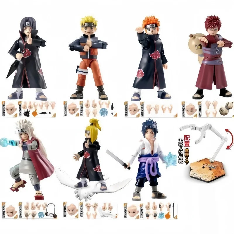 New Original NARUTO Building Blocks Toys Cartoon Anime DIY Assembled Figure Uzumaki Shippuden Action Model Toys Fans Gifts