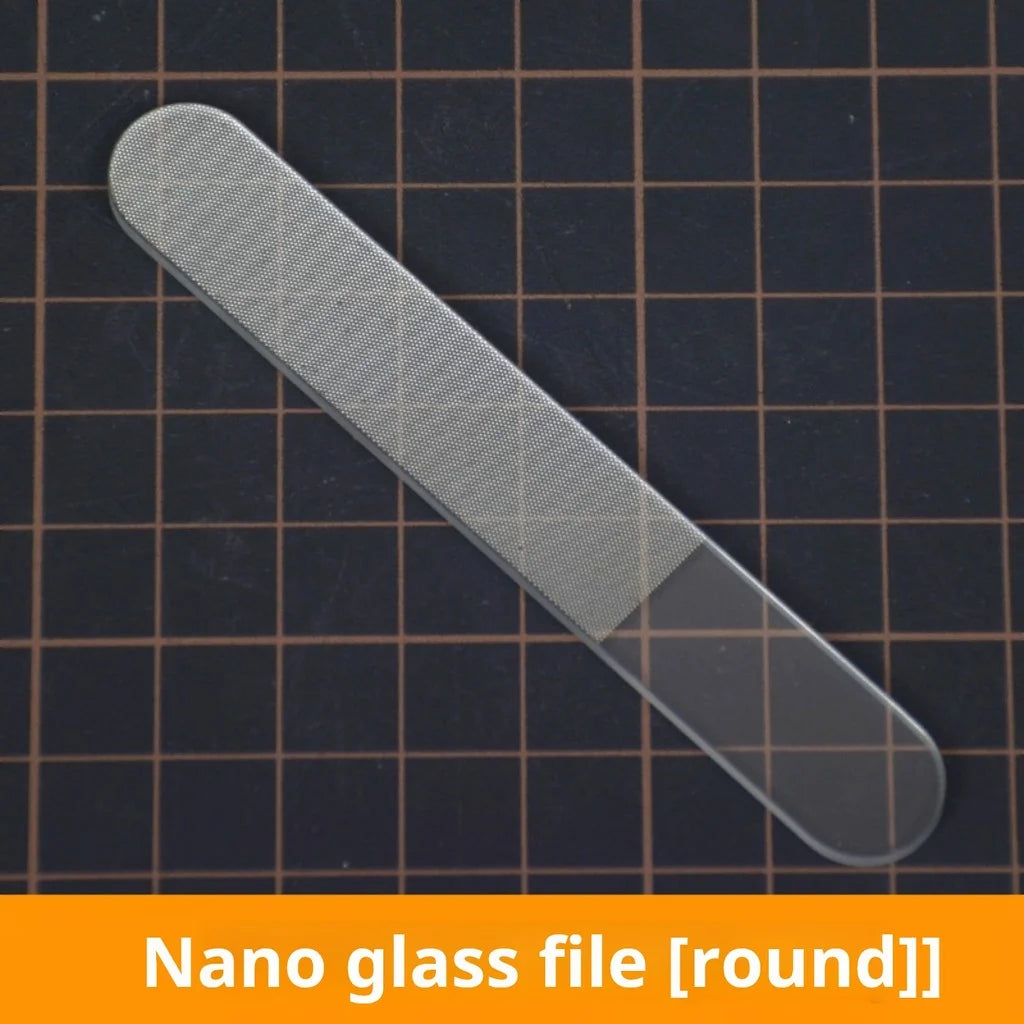 Nasedal Nano Glass Polishing File Washable Sanding Grinding Buffing Tool for Gundam Scale Model DIY Hobby Nail Repair Manicure