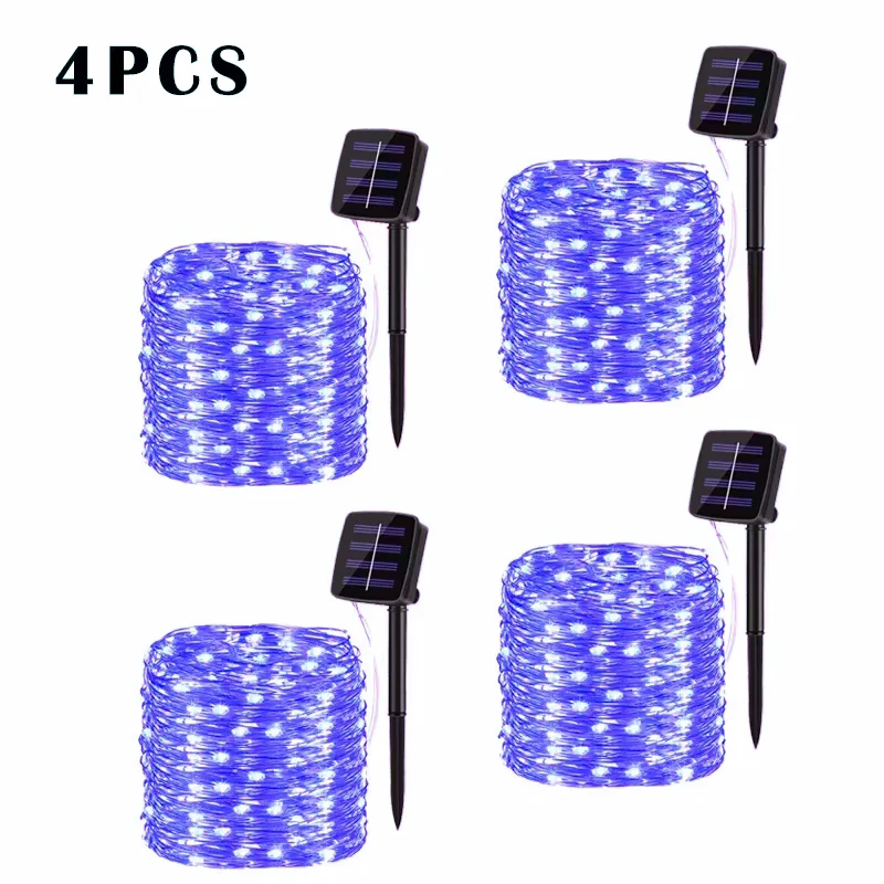32M Solar LED Light Outdoor Festoon Lamp Garden Fairy Light String Led Twinkle Waterproof Lamp Christmas Garland Yard Decoration