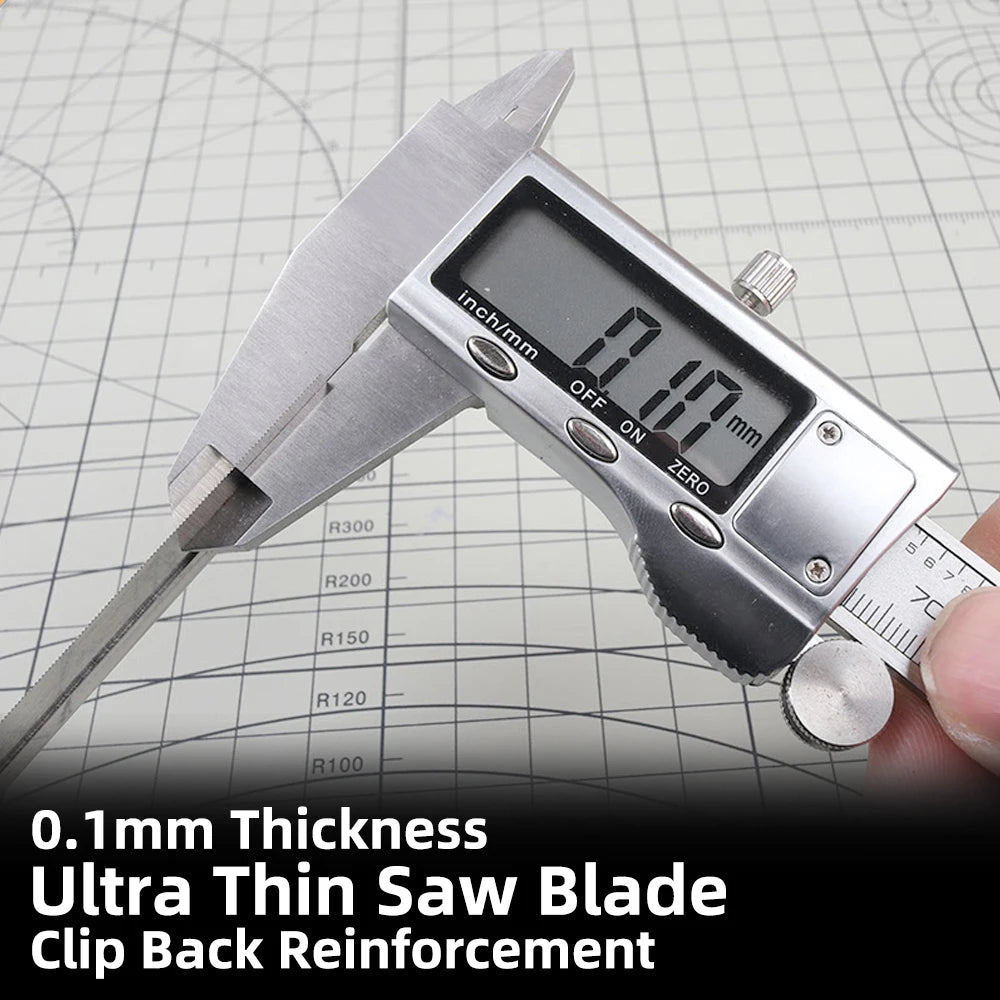 Ultra-thin Model Saw Slim Saw Blades 0.1mm Thick One-piece molded Sharp and durable 3 Shapes For Gundam Military Model DIY